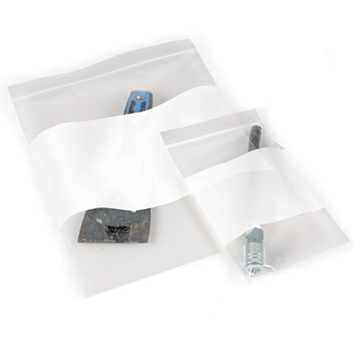 

Safariland 4x6" Zip-Top Evidence Bags with Write-on Area, 100 Pack