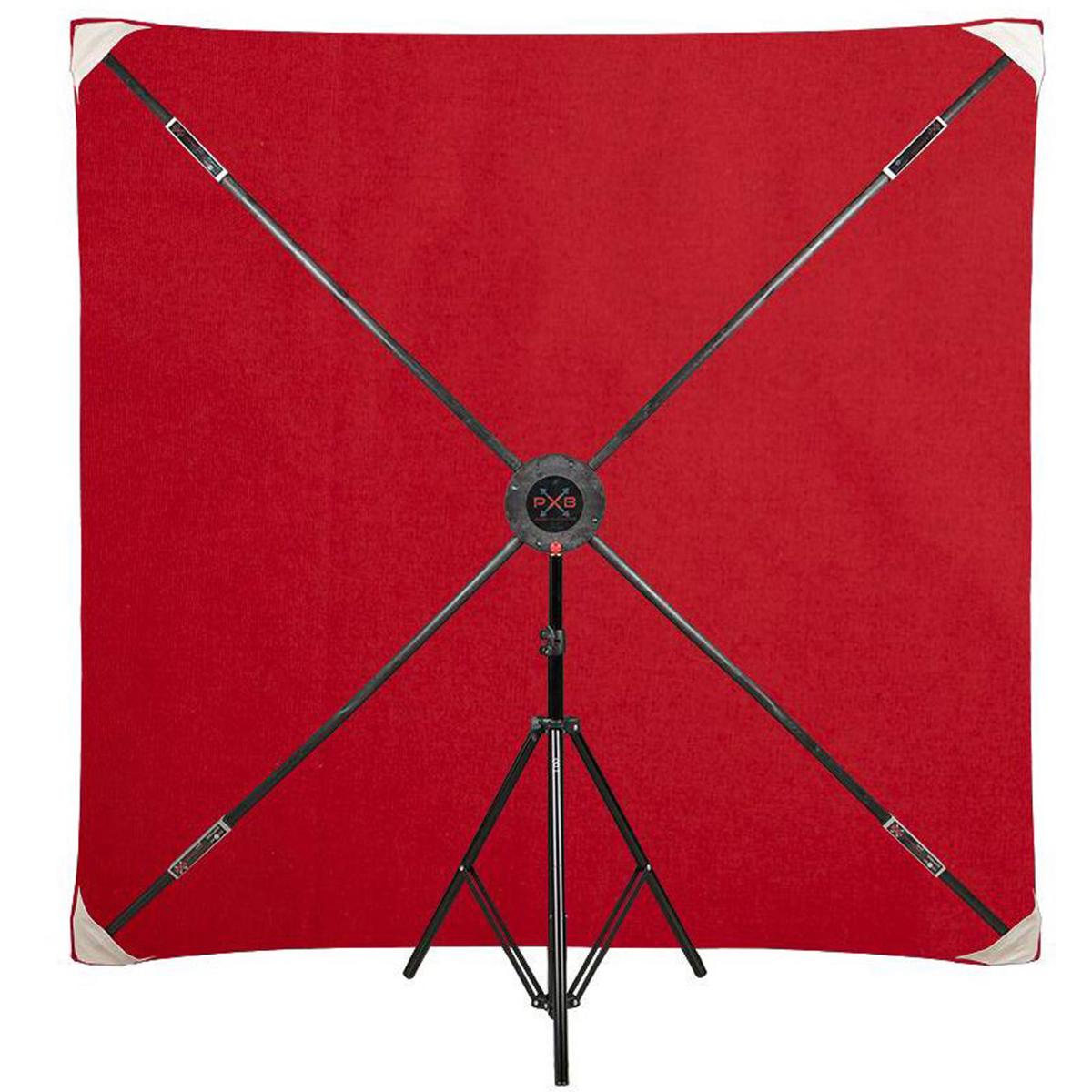 

Studio Assets PXB Pro 6x6' X-Frame Background Kit with Deep Red Muslin