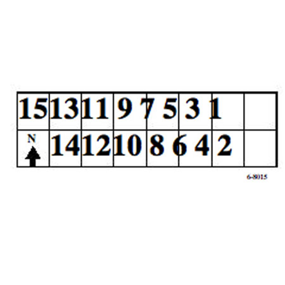 Image of Safariland Adhesive Number &amp; Arrow Booklet