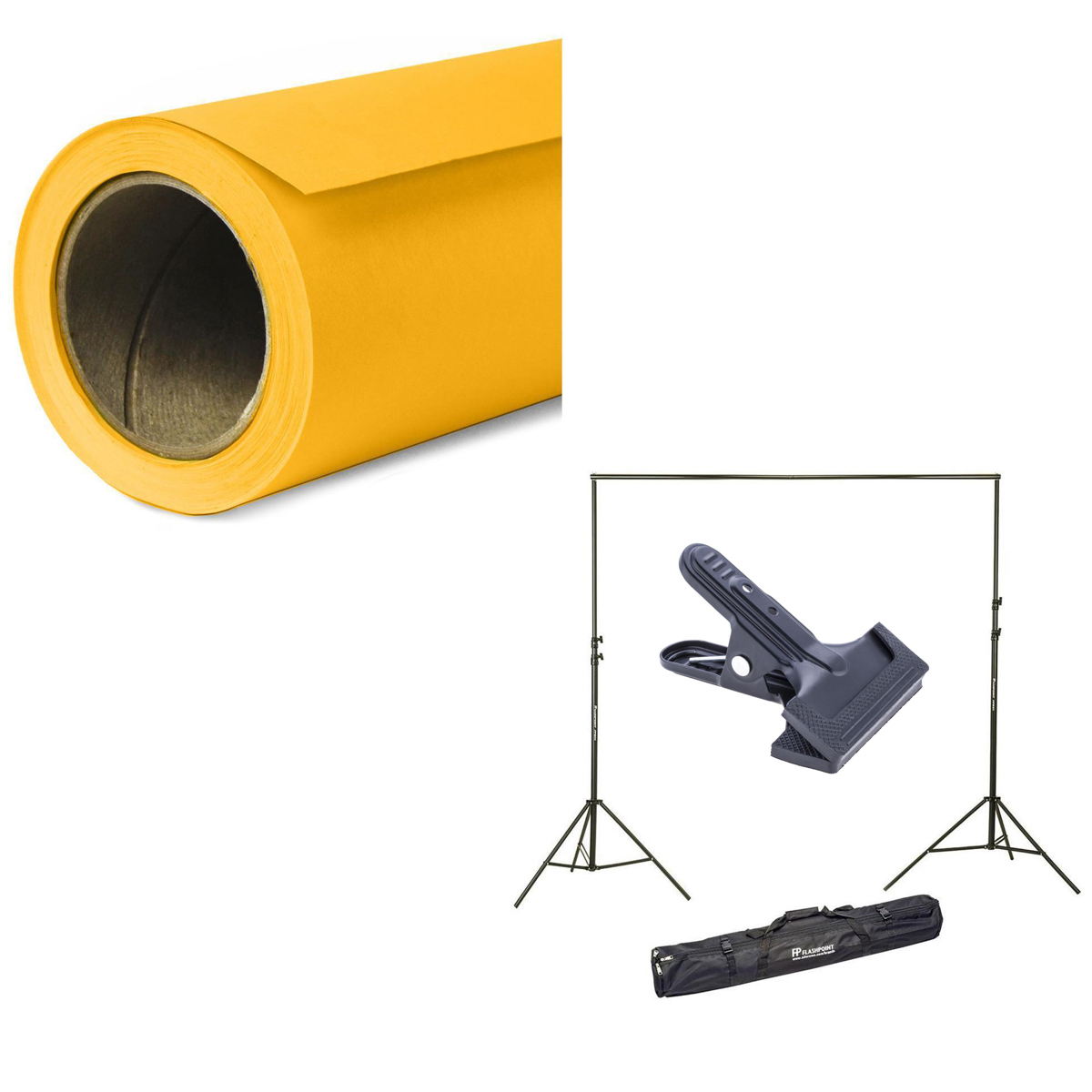 

Savage Widetone Seamless Background Paper, 107" x 150' with Support System Deep Yellow