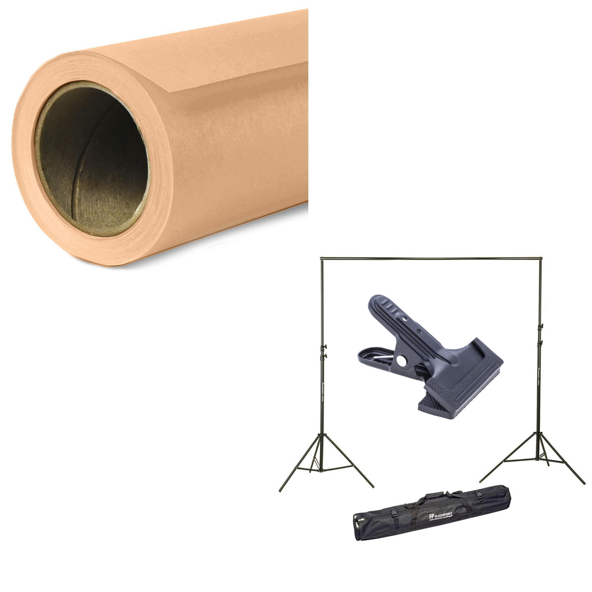 

Savage Widetone Seamless Background Paper 107"x150' Almond, #79 W/10' Support