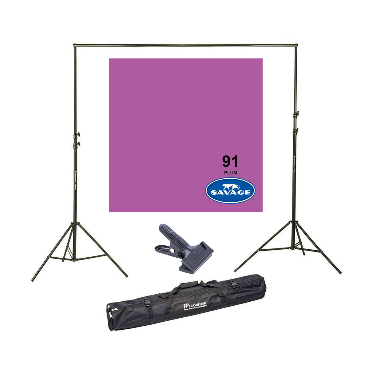 

Savage Widetone Seamless Background Paper, 107" x 150' with Support System Plum