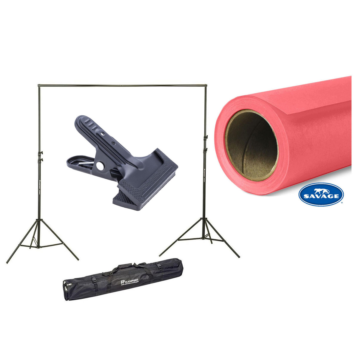 

Savage Widetone Seamless Background Paper, 107" x 36' with Support System Flamingo