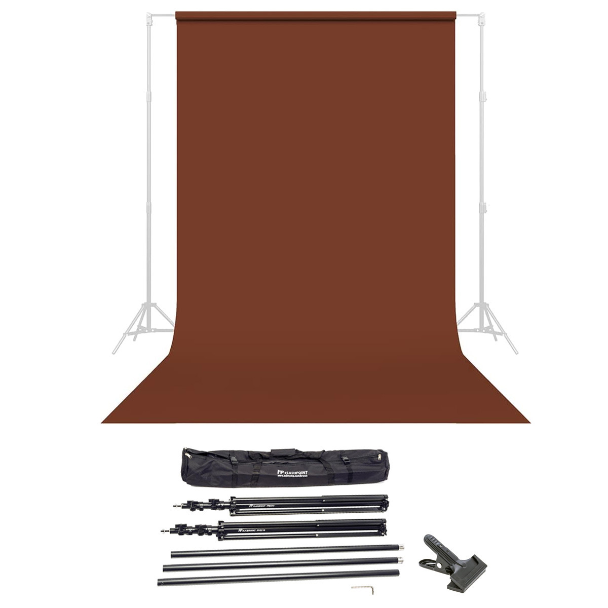 

Savage Widetone Seamless Background Paper, 86" x 36' with Support System Chestnut