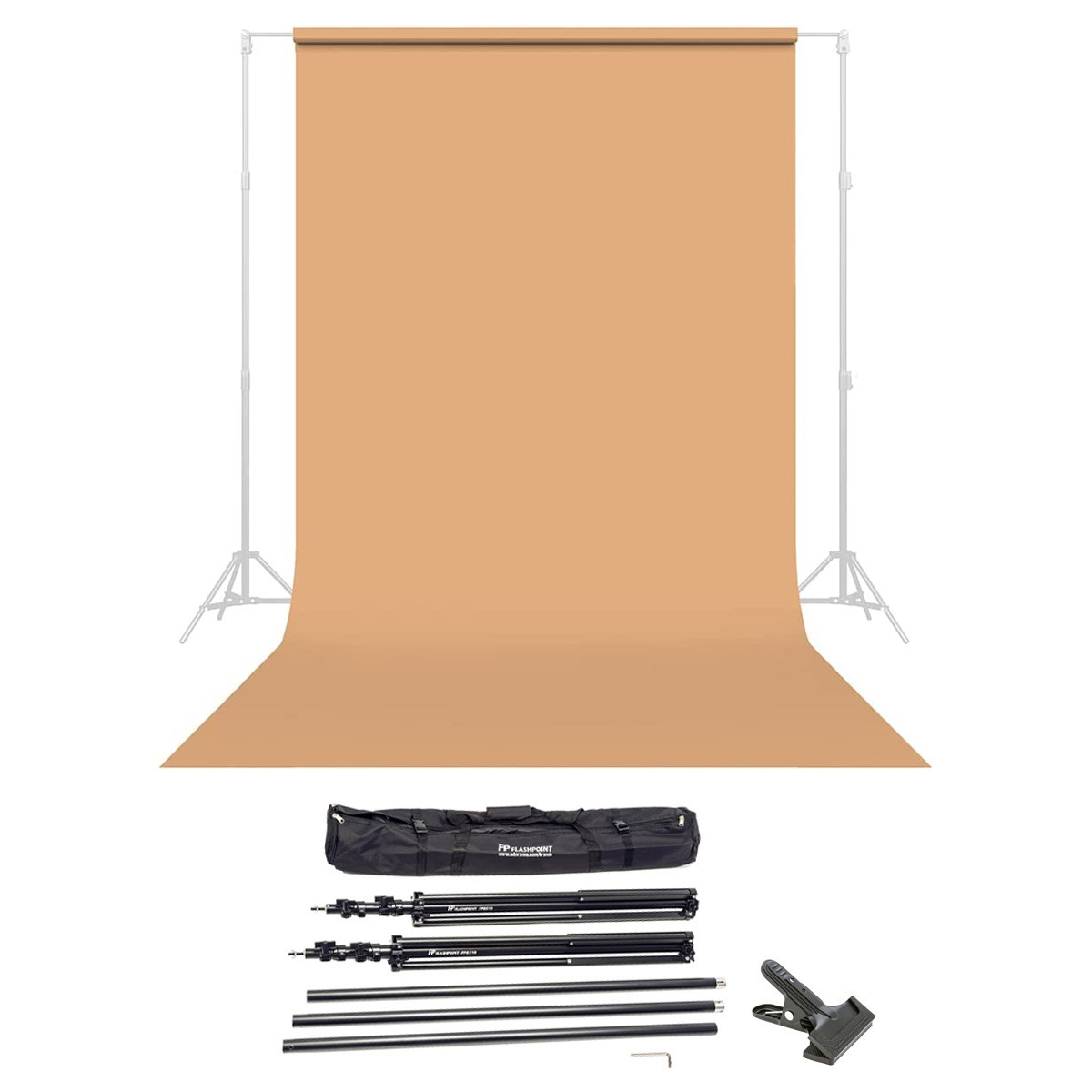 

Savage Widetone Seamless Background Paper 86"wide x 36' Beige #25 W/10' Support