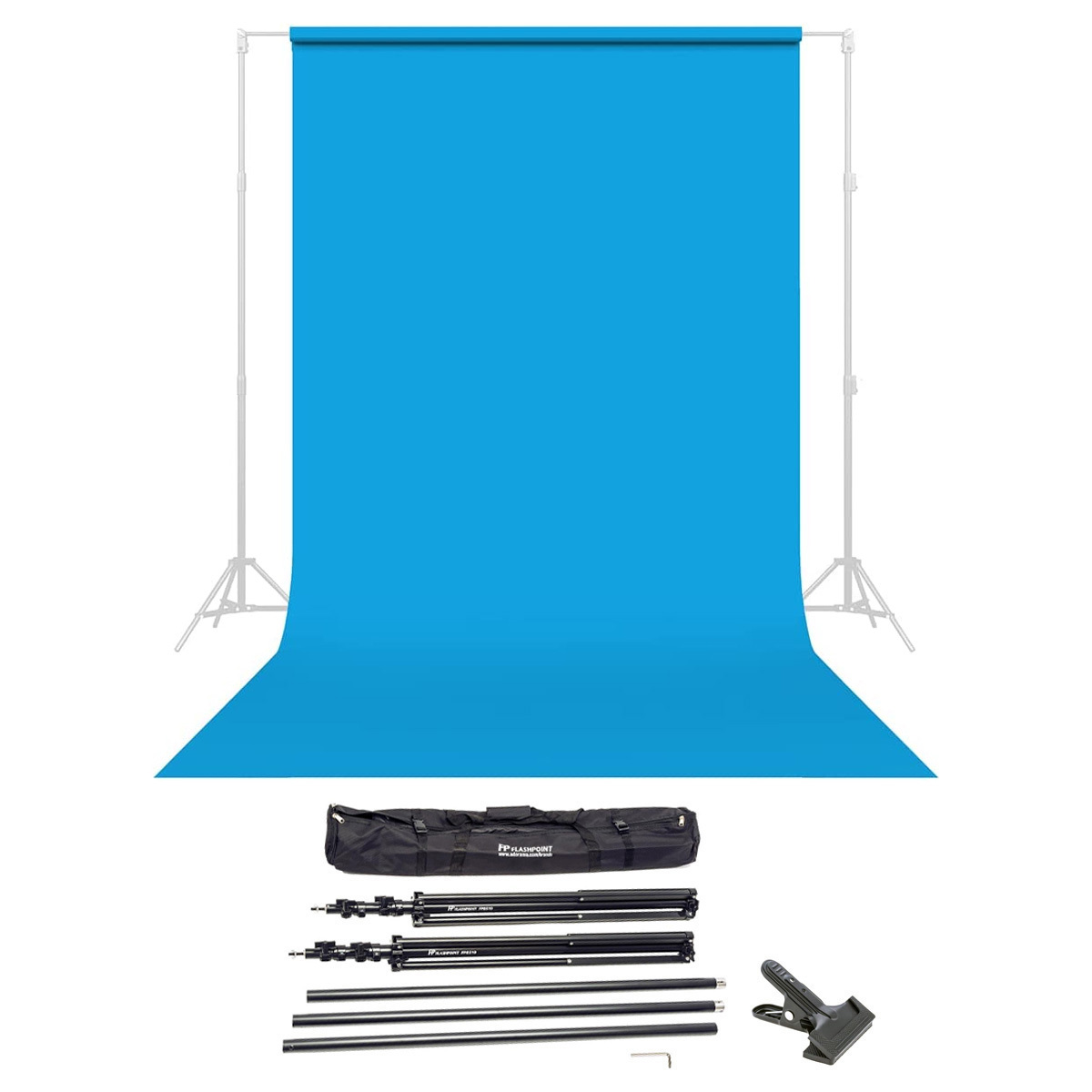

Savage Widetone Seamless Background Paper 86" x 36' Blue Jay #31 W/10' Support