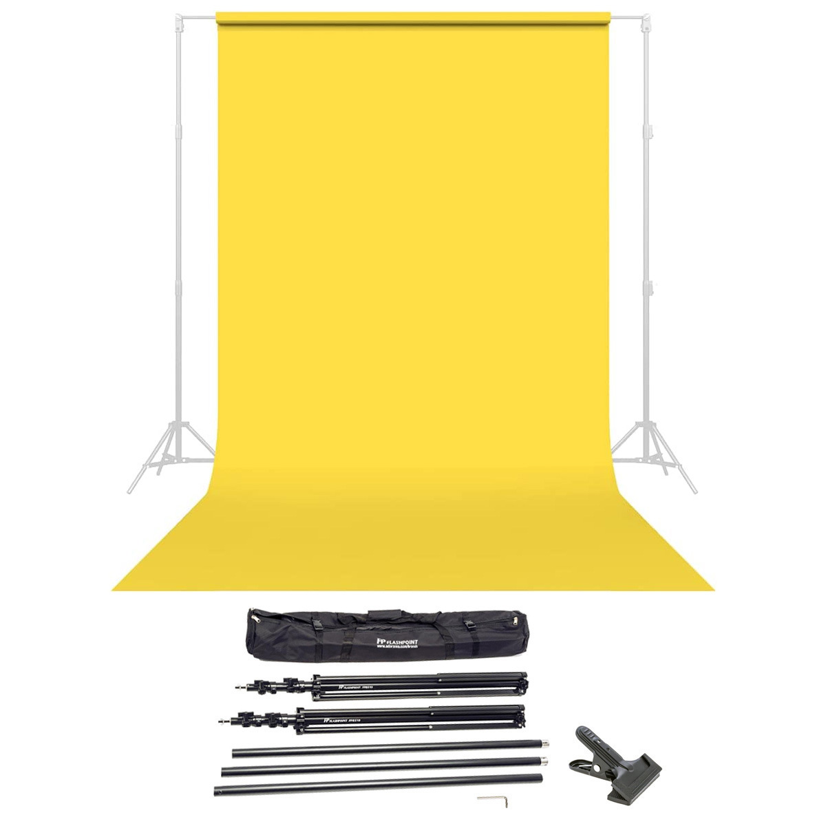 

Savage Widetone Seamless Background Paper 86" x 36' Canary, #38 With 10' Support