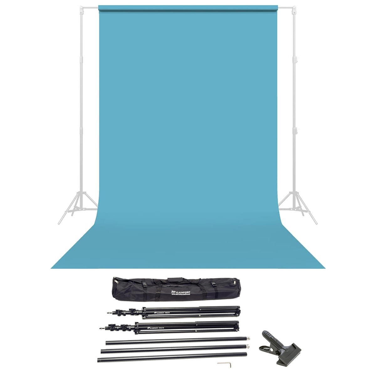 

Savage Widetone Seamless Background Paper, 86" x 36' with Support System True Blue