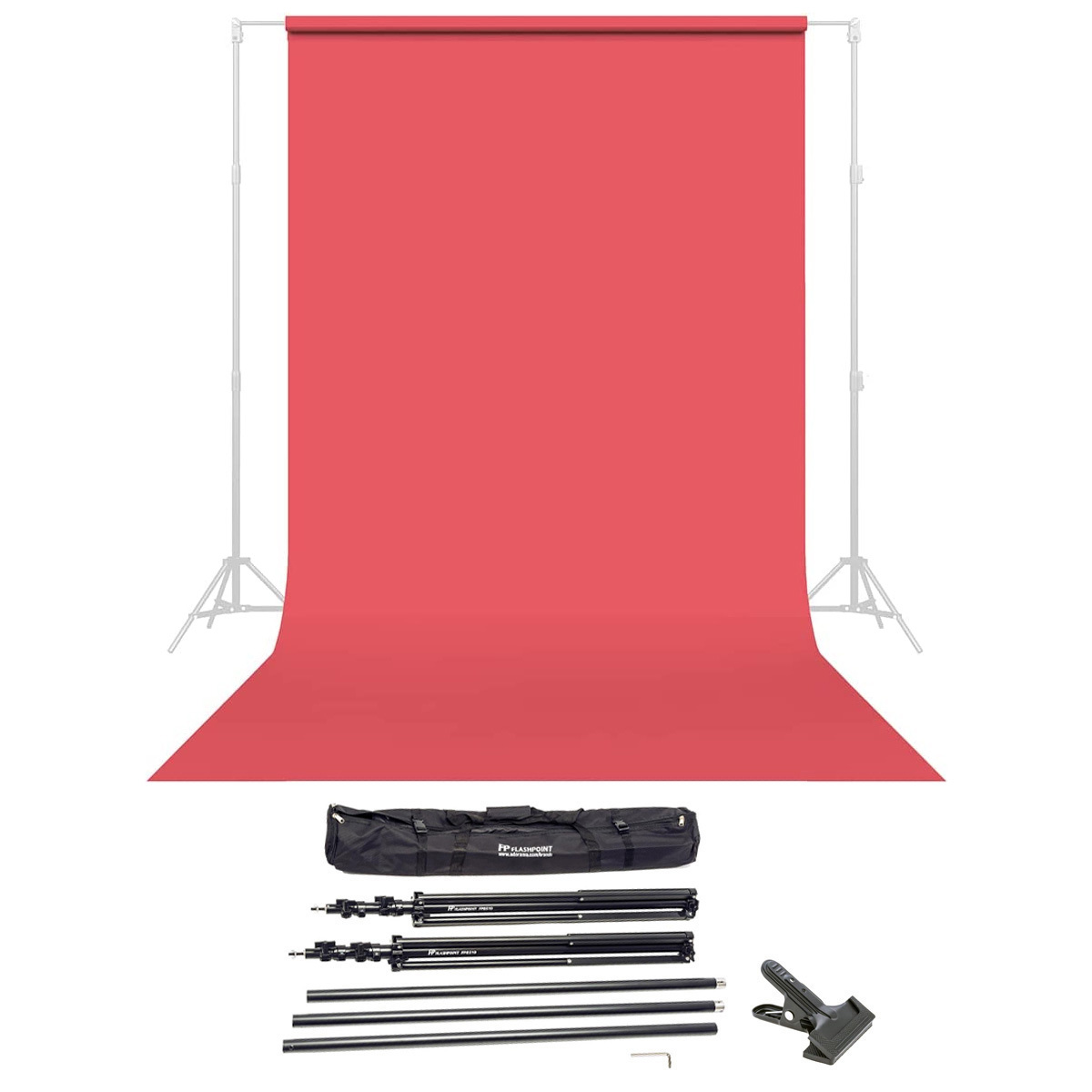 

Savage Widetone Seamless Background Paper 86"x36' Flamingo, #92 W/10' Support