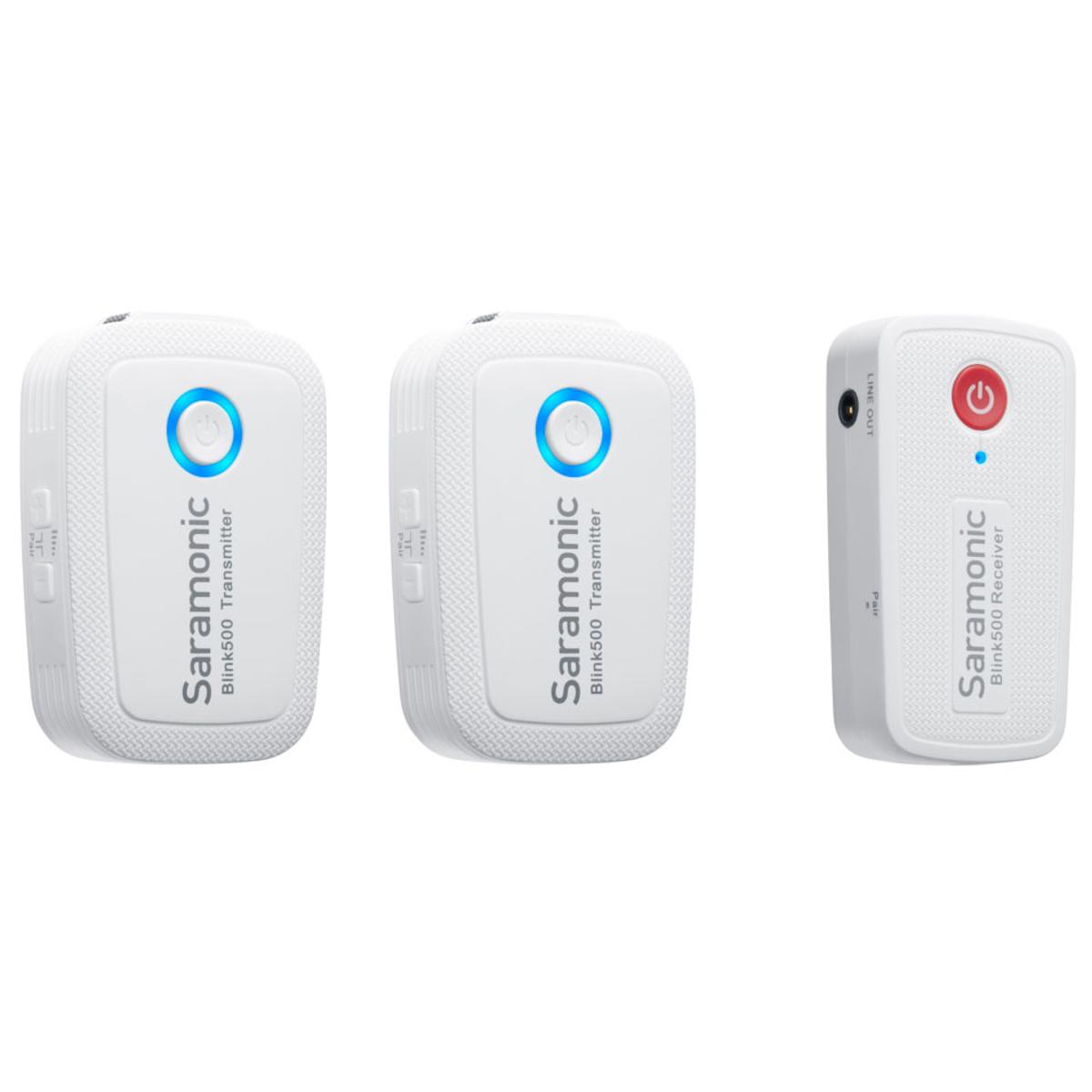 

Saramonic Blink 500 B2 2-Person 2.4 GHz Wireless Lavalier Mic System, Snow White