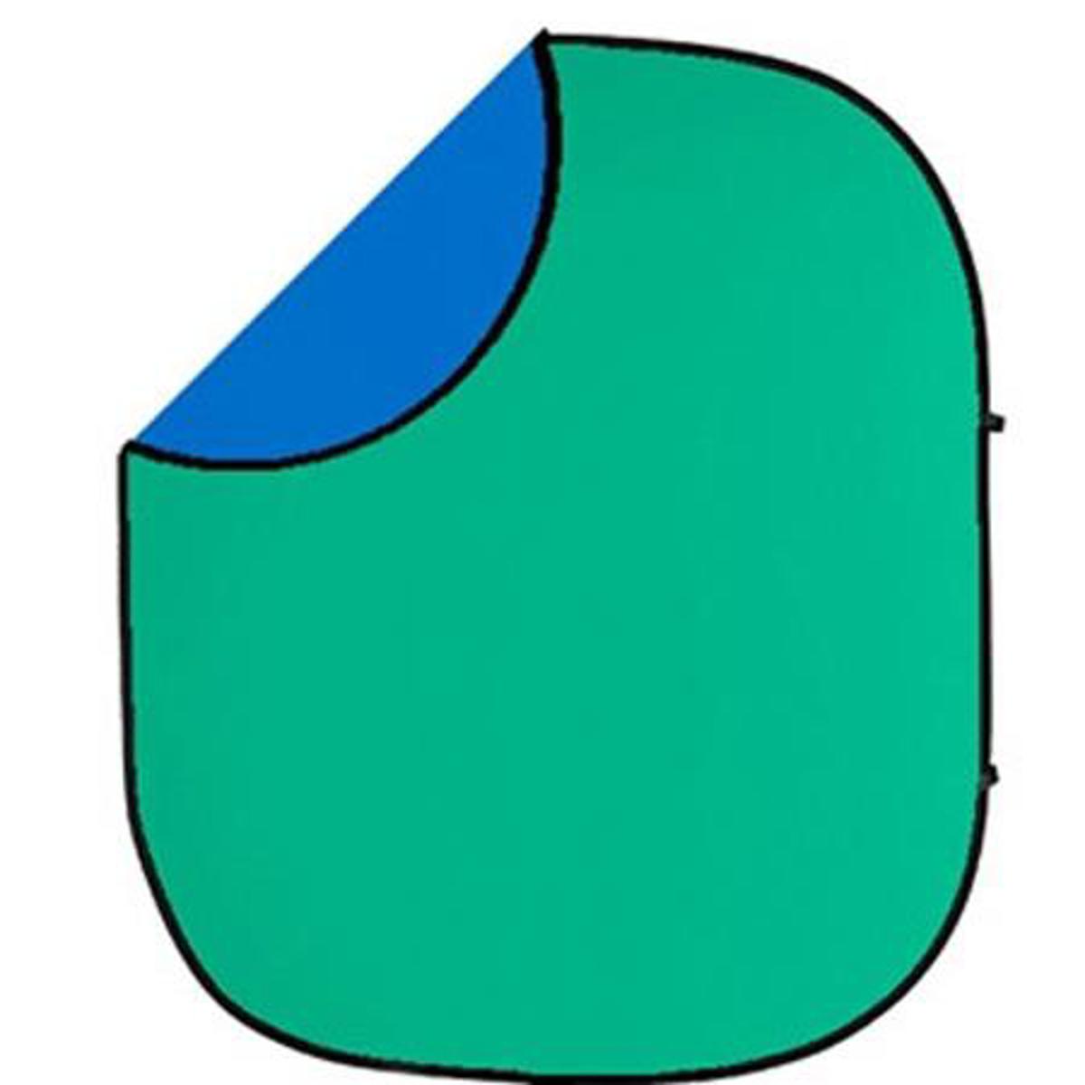 

Savage 6x7' Collapsible Disc Reversible Background, Chroma Green/Blue