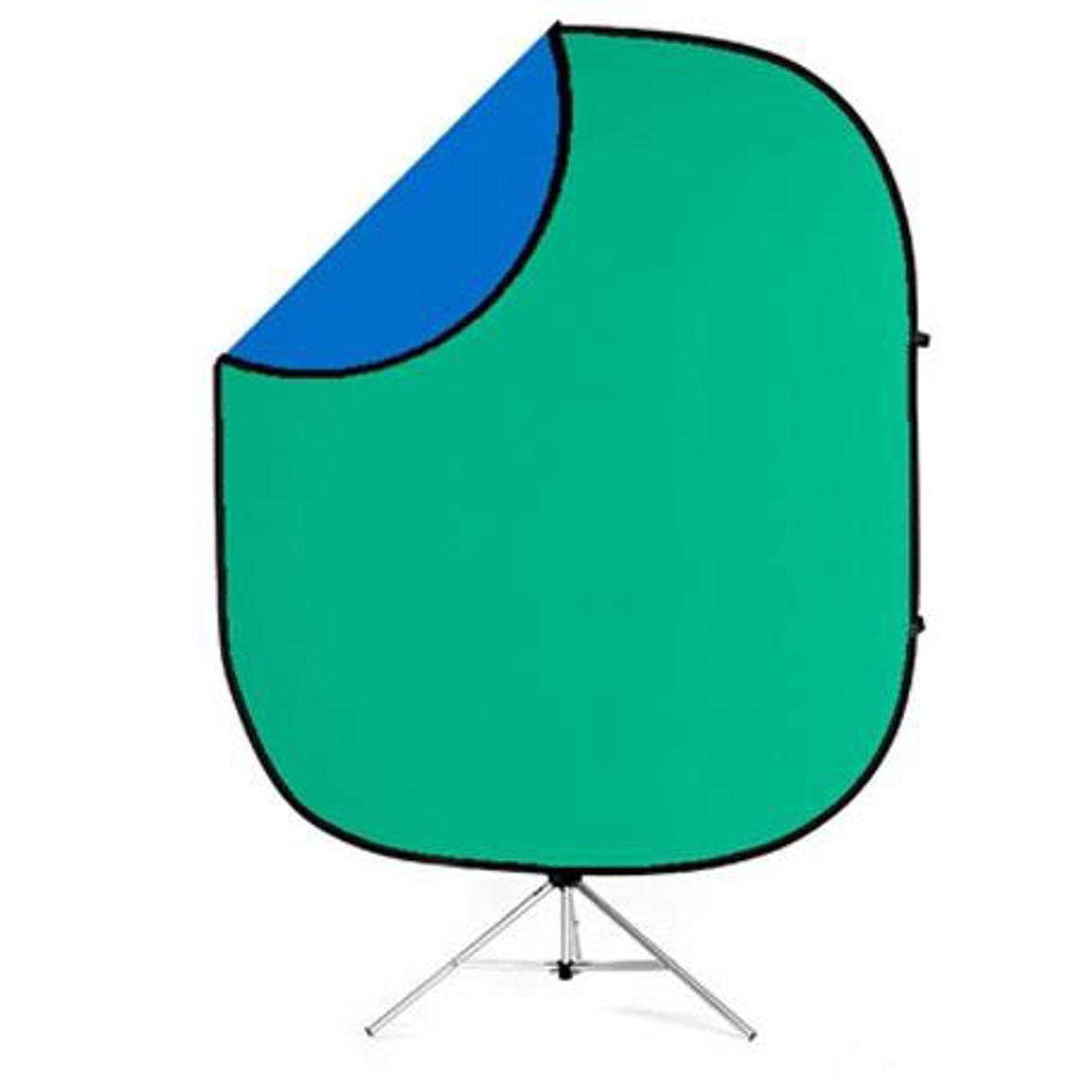 

Savage 5x6' Collapsible Disc Reversible Background Kit, Chroma Green/Blue