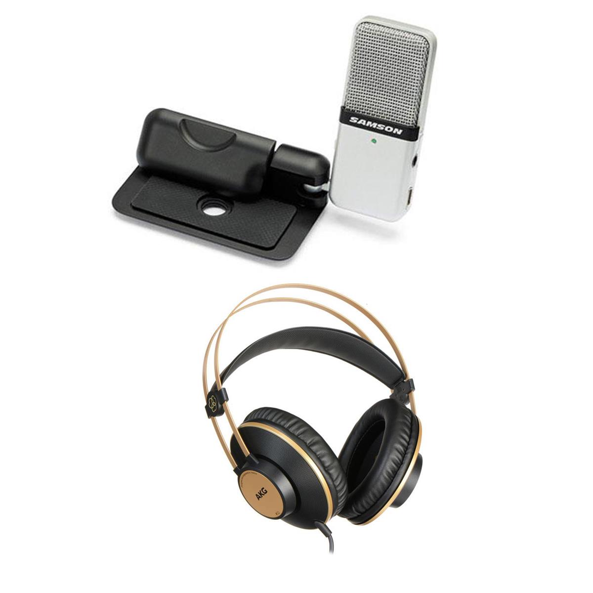 Image of Samson Go Mic USB Microphone With AKG K92 Studio Headphones