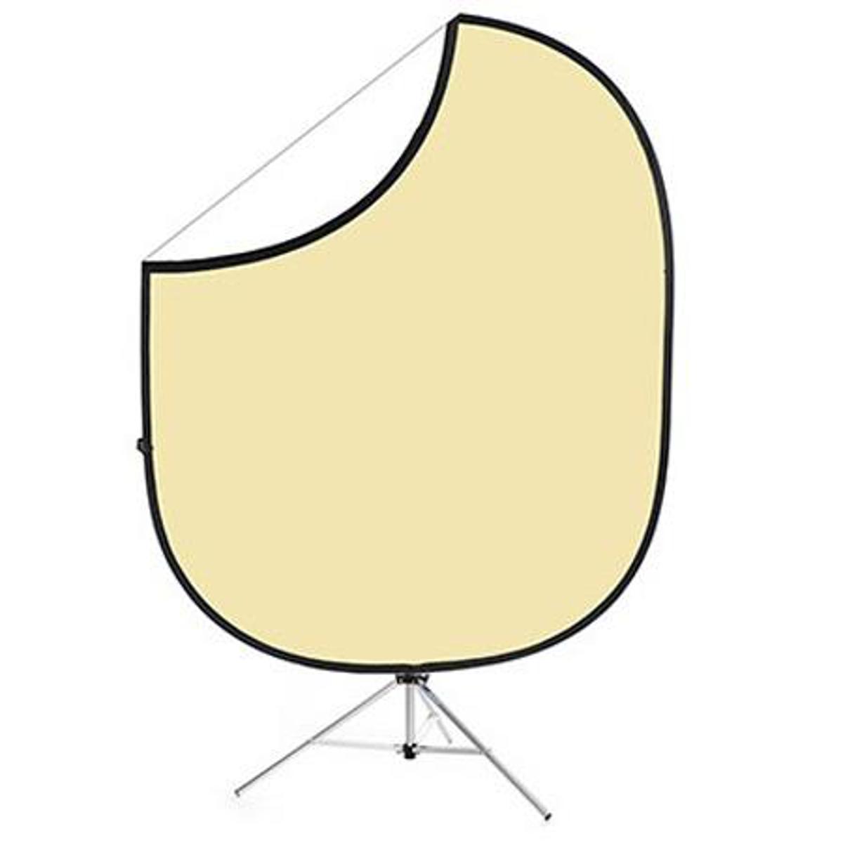 

Savage 5x6' Collapsible Disc Reversible Background, Cream/White