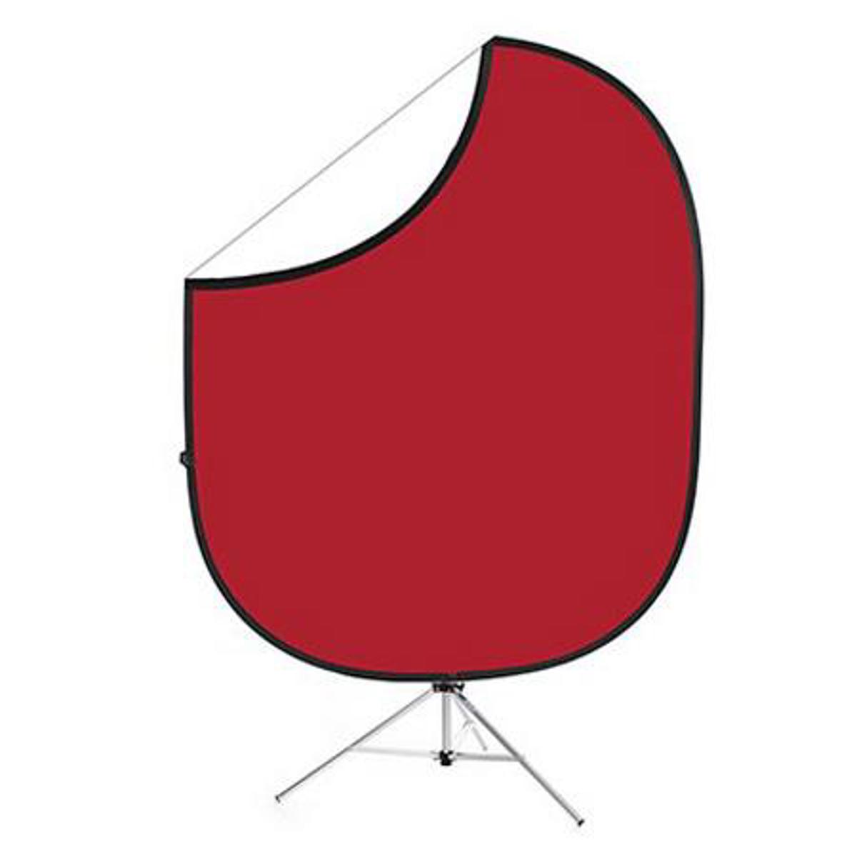 

Savage 5x6' Collapsible Disc Reversible Background, Matador Red/White