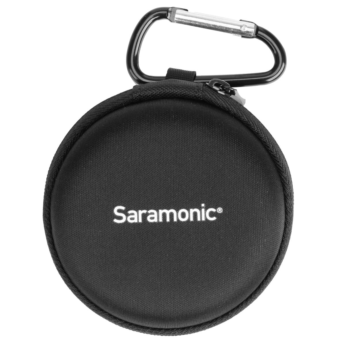 Image of Saramonic SR-CS1 Zippered Clamshell Lavalier Protective Case with Carabiner