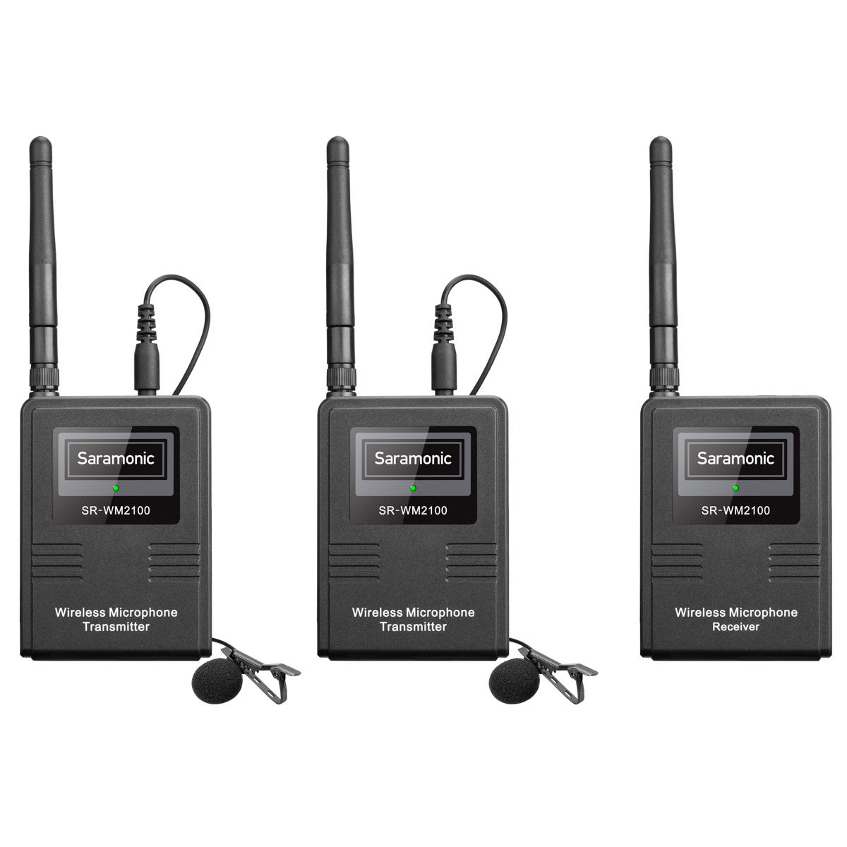 

Saramonic SR-WM2100 2-Person Digital Camera-Mount Wireless Lavalier Mic System