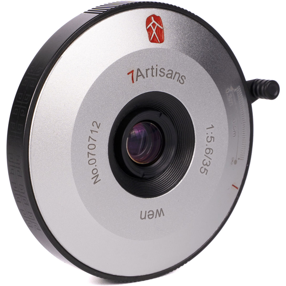 

7artisans Photoelectric 35mm f/5.6 Pancake Lens for Leica M, Black/Silver