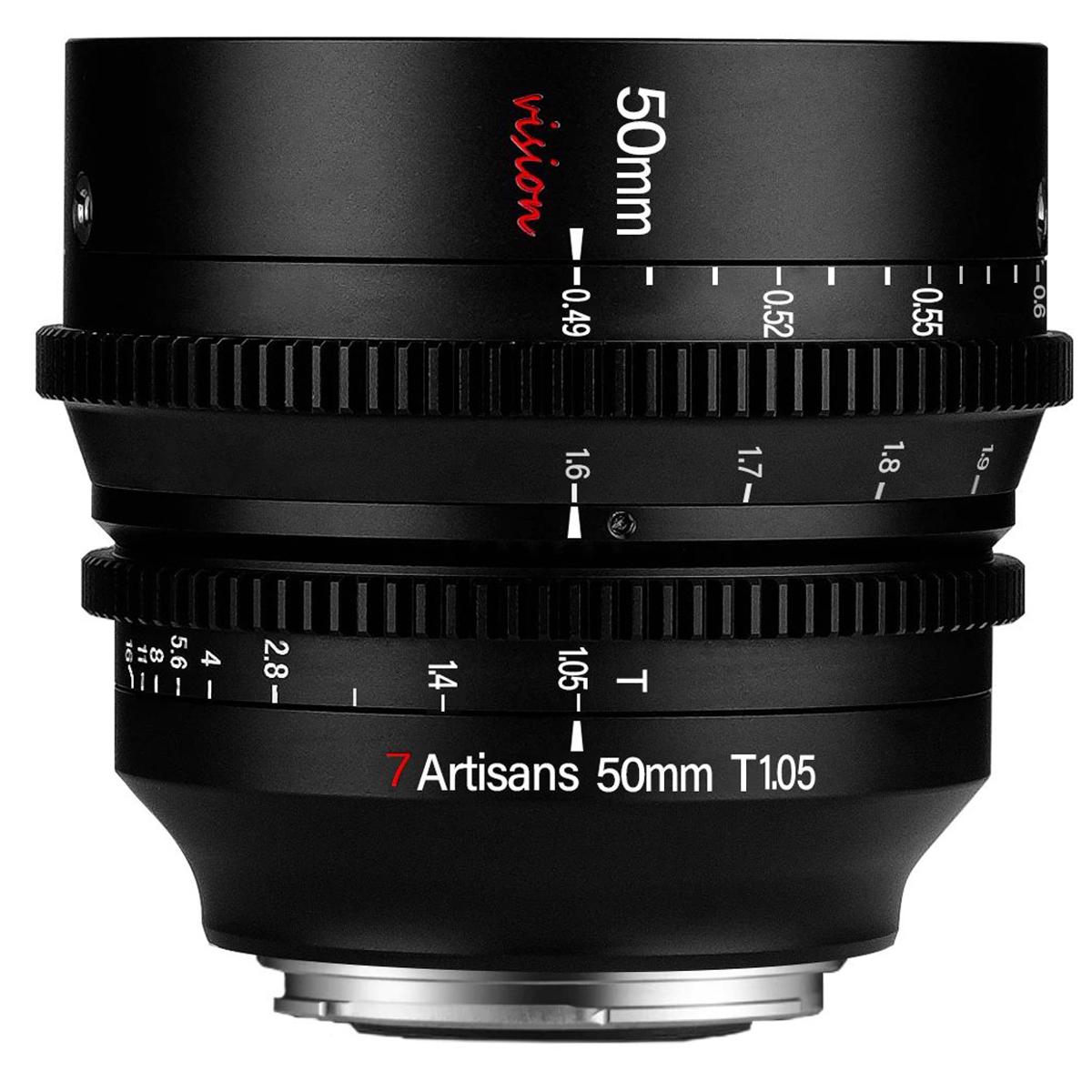 

7artisans Photoelectric 50mm T1.05 Vision Cine Lens for Micro Four Thirds, Black
