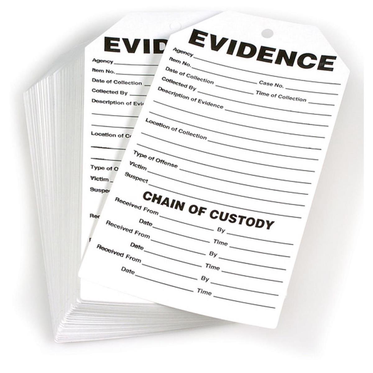 Image of Safariland 3.5x6.5&quot; Evidence Tags