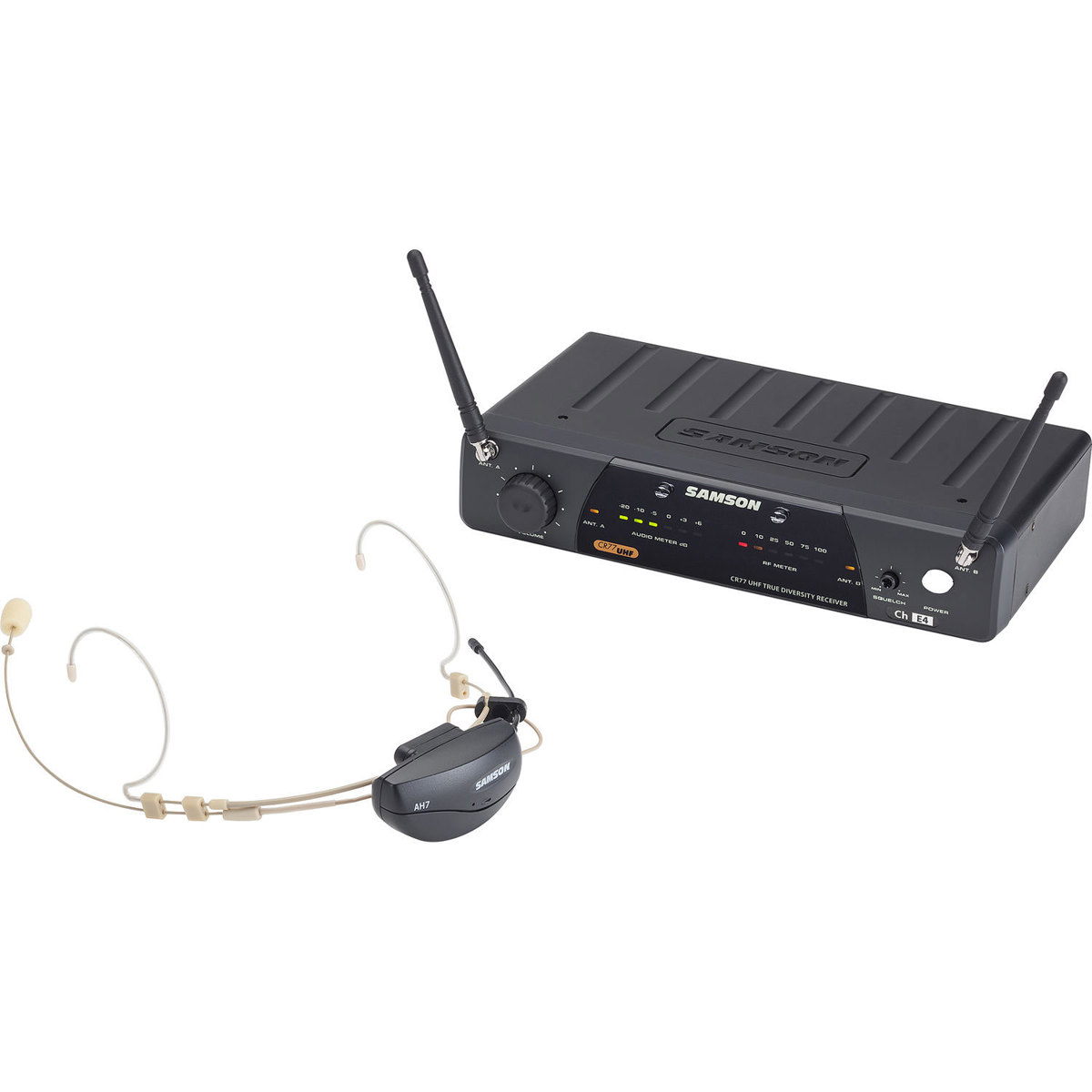 

Samson AirLine 77 Wireless System, AH7 Transmitter, DE10 Mic, K4: 477.525MHz