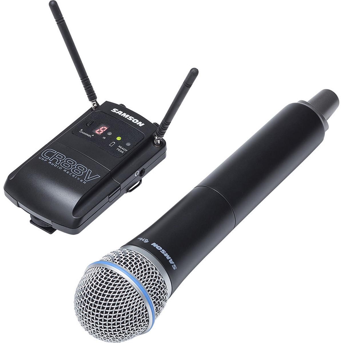 Samson Concert 88 Camera Frequency-Agile UHF Wireless Handheld Microphone System -  SWC88XVHQ8-D