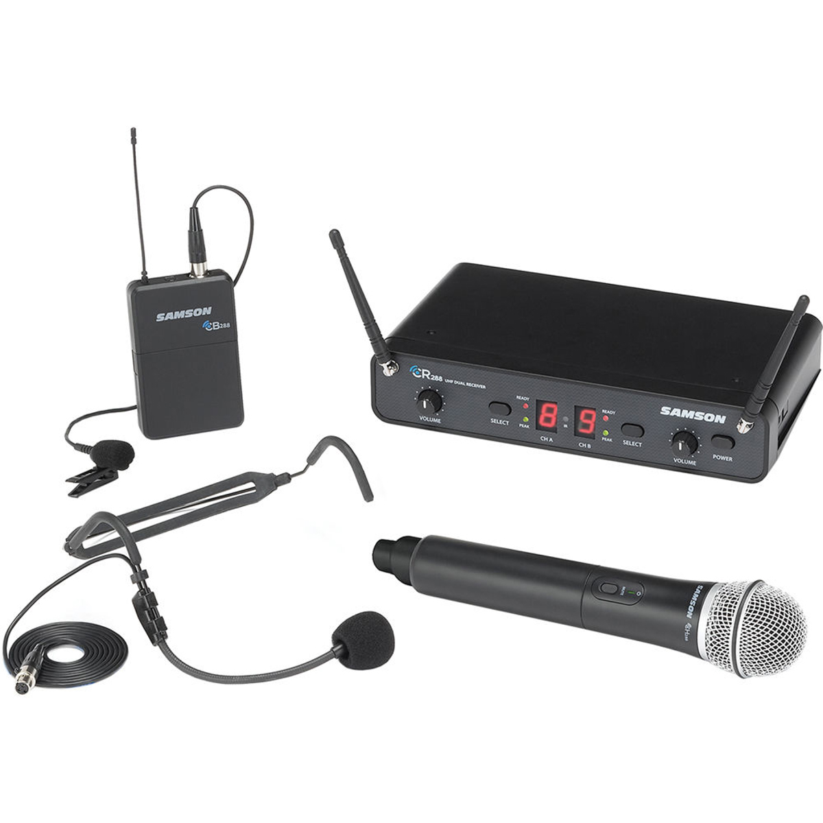 

Samson Concert 288 Dual-Channel Wireless All-In-One System, I Band