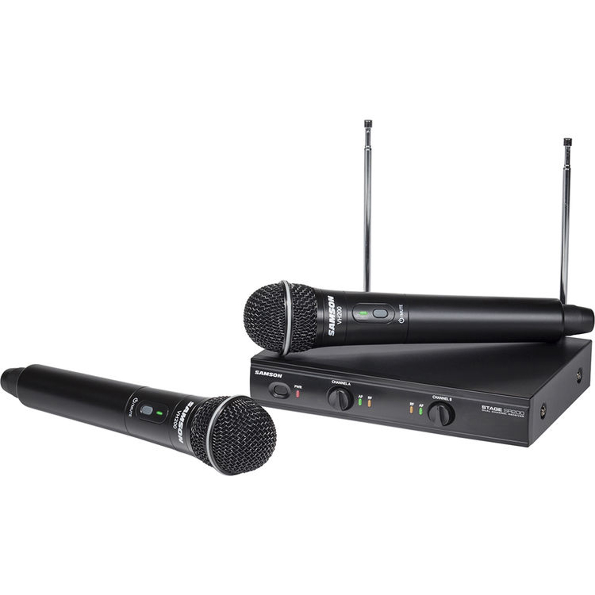 

Samson Stage 200 Dual-Channel Handheld VHF Wireless System, Group D