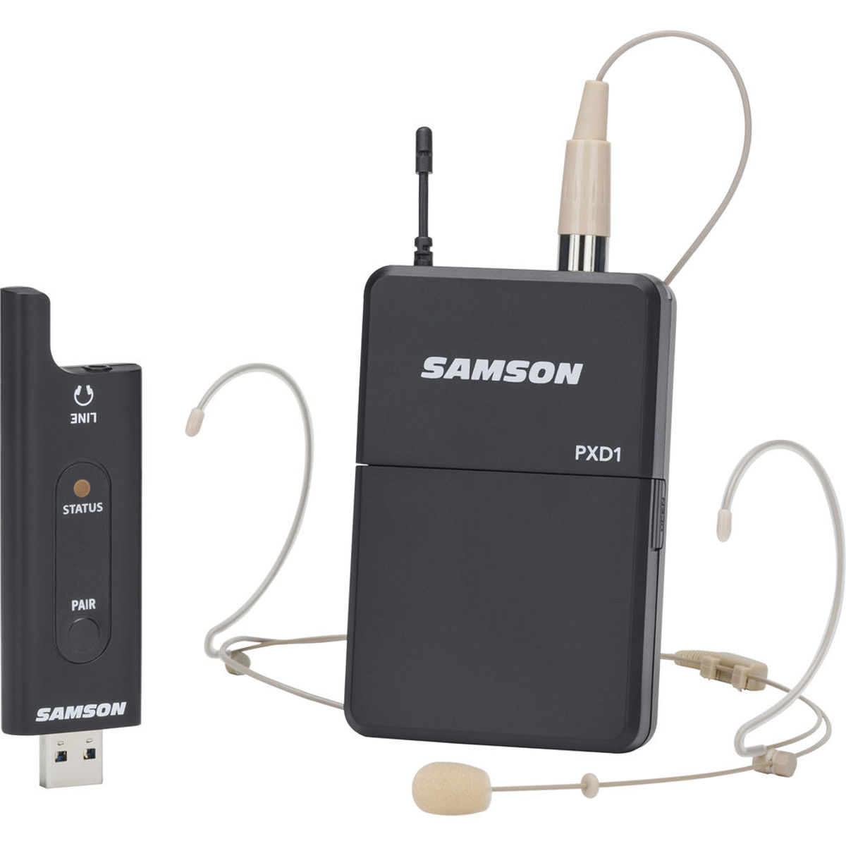 

Samson Stage XPD2 2.4GHz USB Digital Wireless System with DE5 Micro Headset Mic