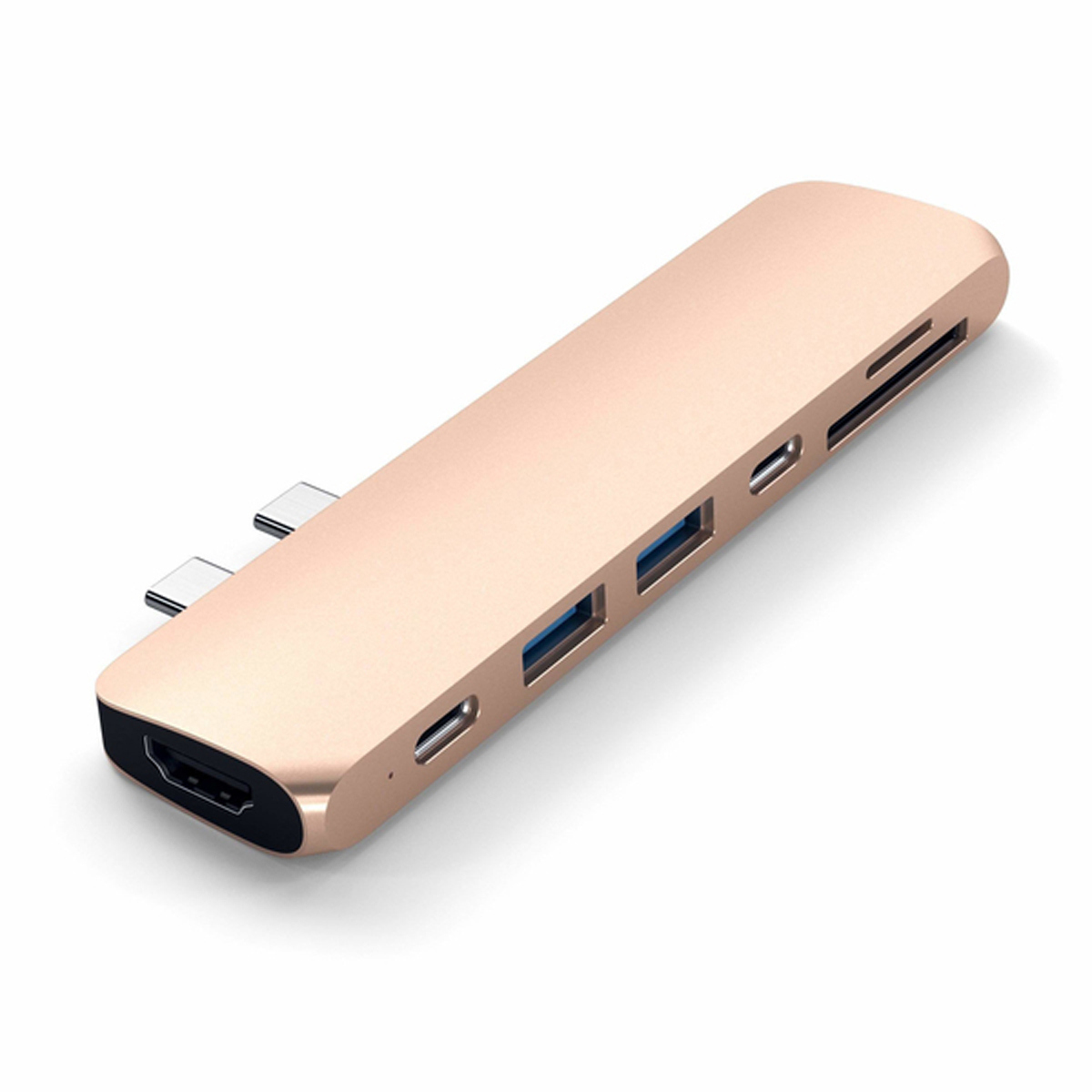 

Satechi 7-In-1 Dual USB Type-C Pro Hub for Select MacBook Pro/Air, Gold