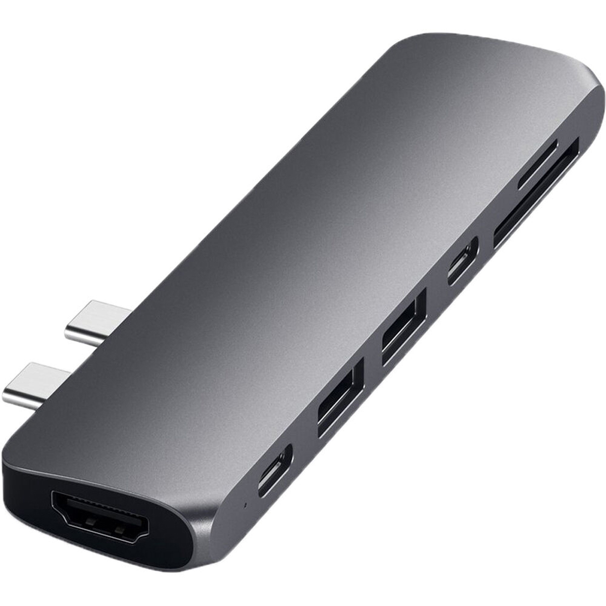

Satechi 7-In-1 Dual USB Type-C Pro Hub for Select MacBook Pro/Air, Space Gray