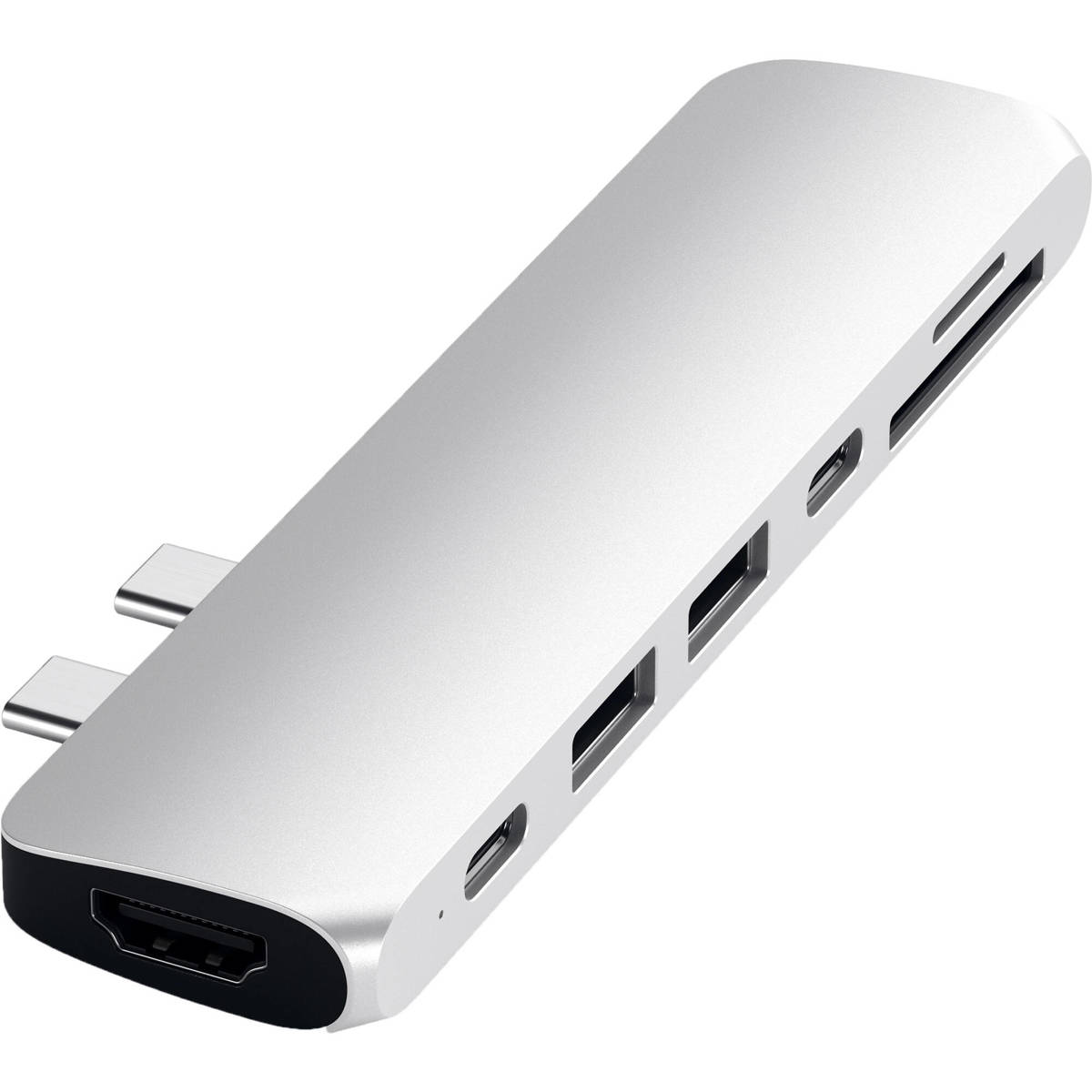 

Satechi 7-In-1 Dual USB Type-C Pro Hub for Select MacBook Pro/Air, Silver