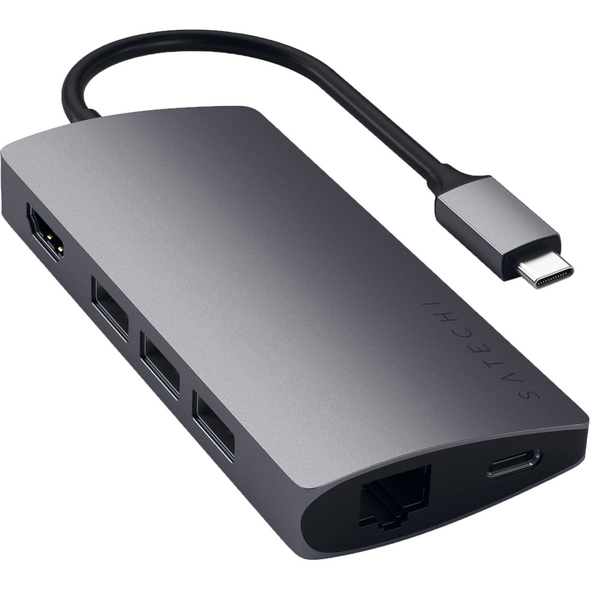 

Satechi USB Type-C Multi-Port Adapter with 4K HDMI and Ethernet V2, Space Gray