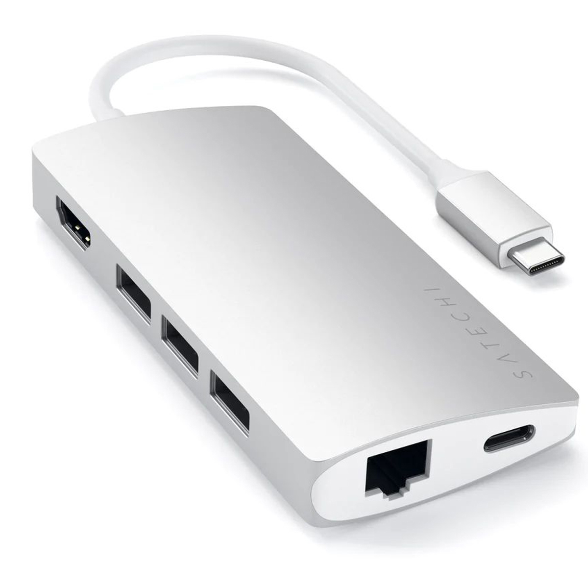 

Satechi USB Type-C Multi-Port Adapter with 4K HDMI and Ethernet V2, Silver