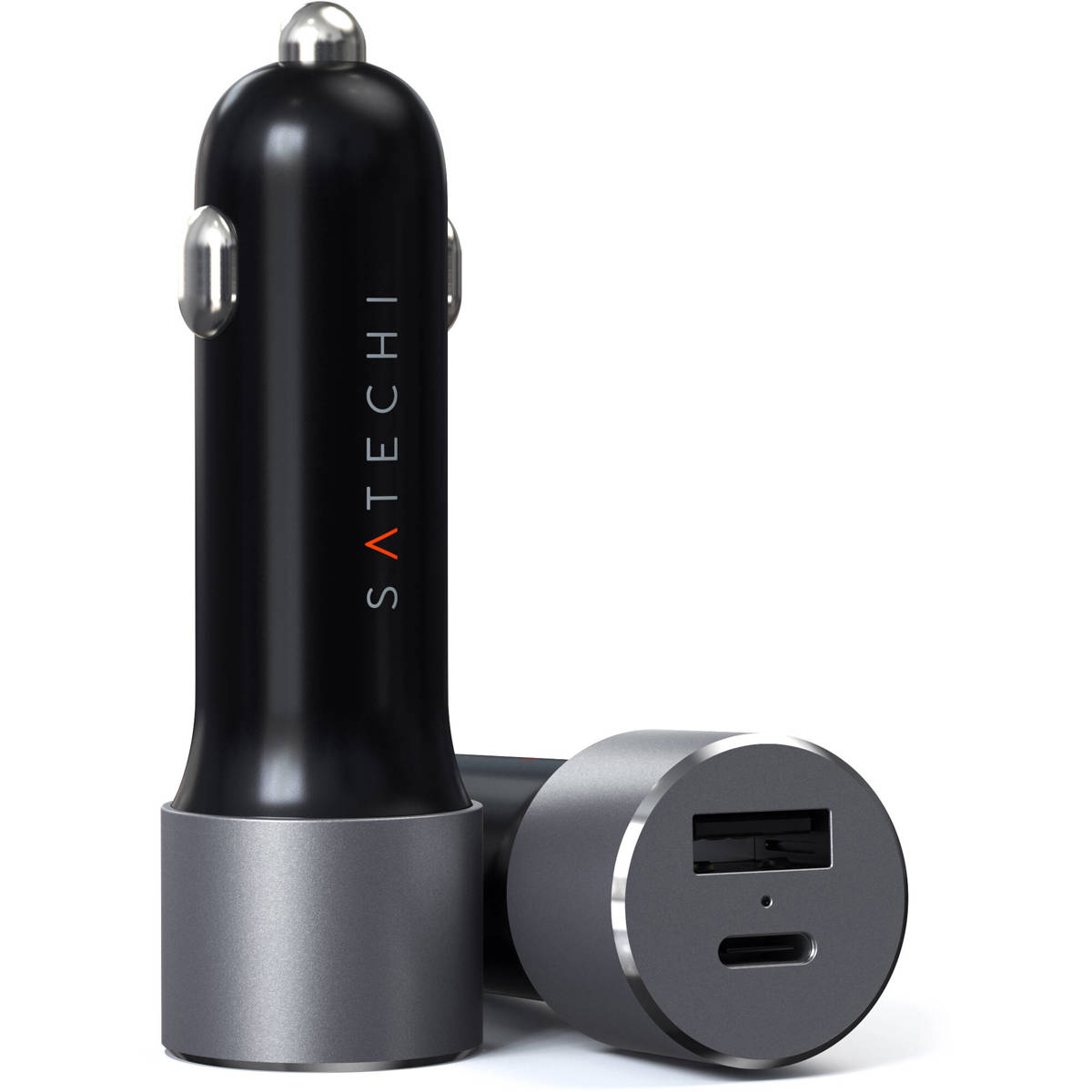 

Satechi 72W USB Type-C PD and Type-A Car Charger Adpater, Space Gray