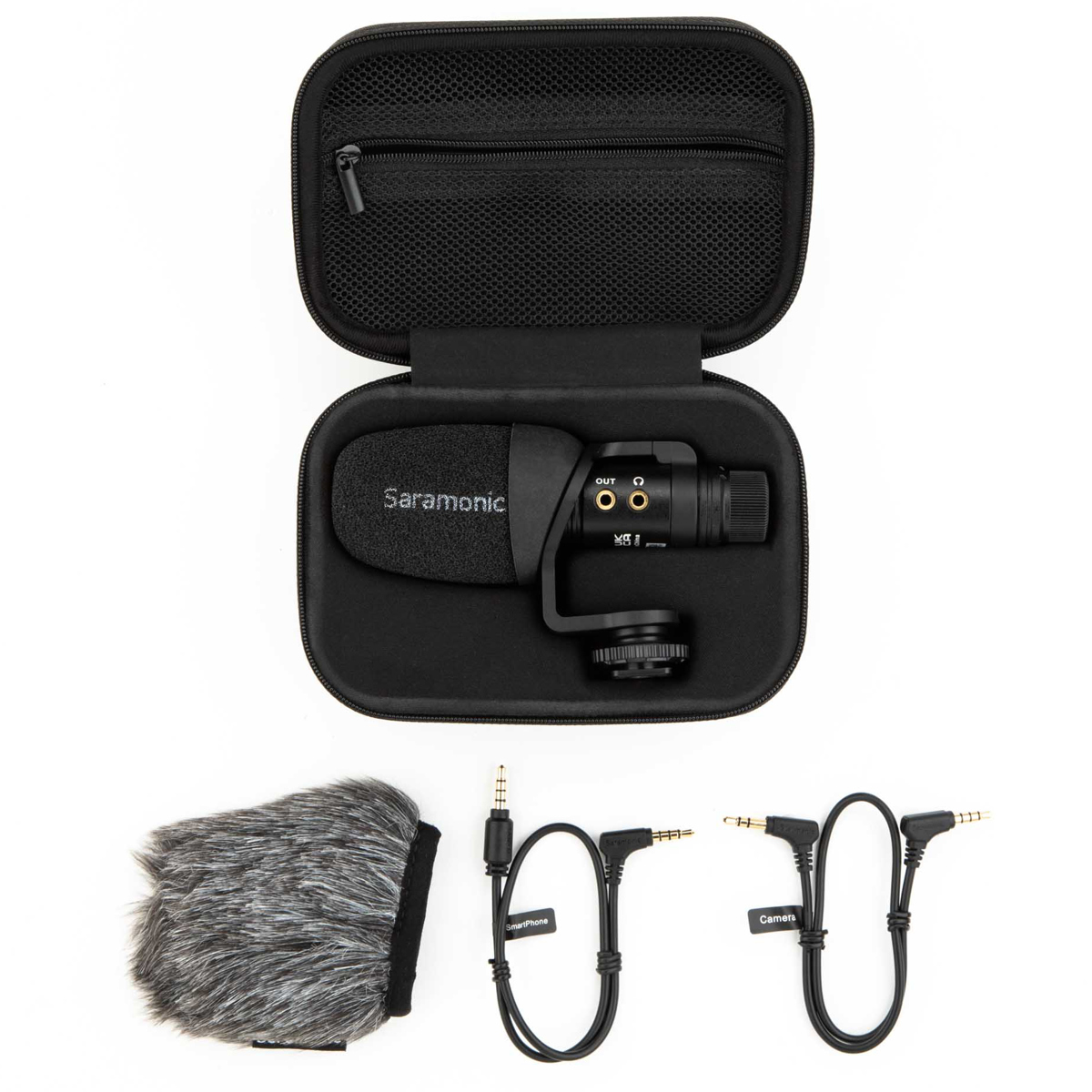 Photos - Microphone Saramonic Vmic Mini S Multi-Pattern Camera-Mount Shotgun  w/Shoc 