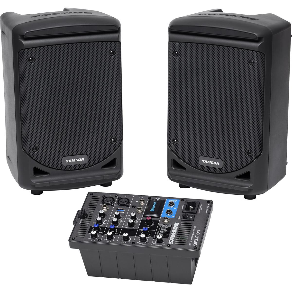 Image of Samson Expedition XP300 6&quot; 2-Way 300W Bluetooth-Enabled Stereo Speaker System
