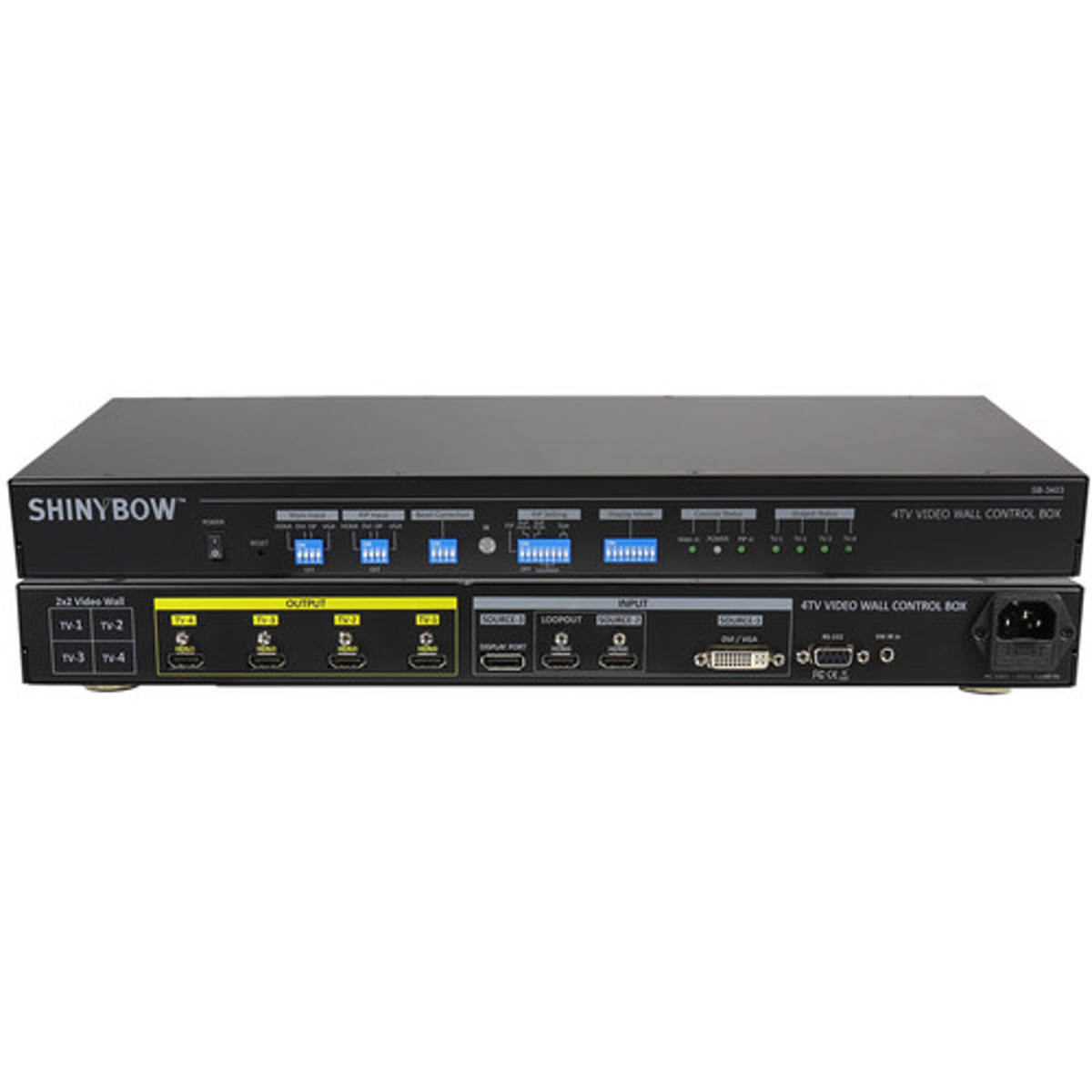 

Stroboframe Shinybow SB-3403 3x4 Quad LCD Video Wall Control Box