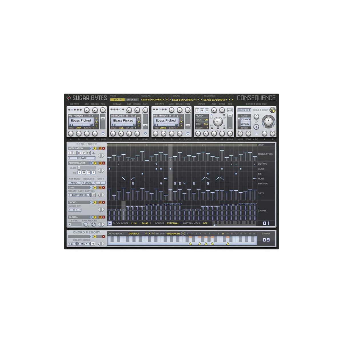 Image of Sugar Bytes Chord Synquencer Consequence Software