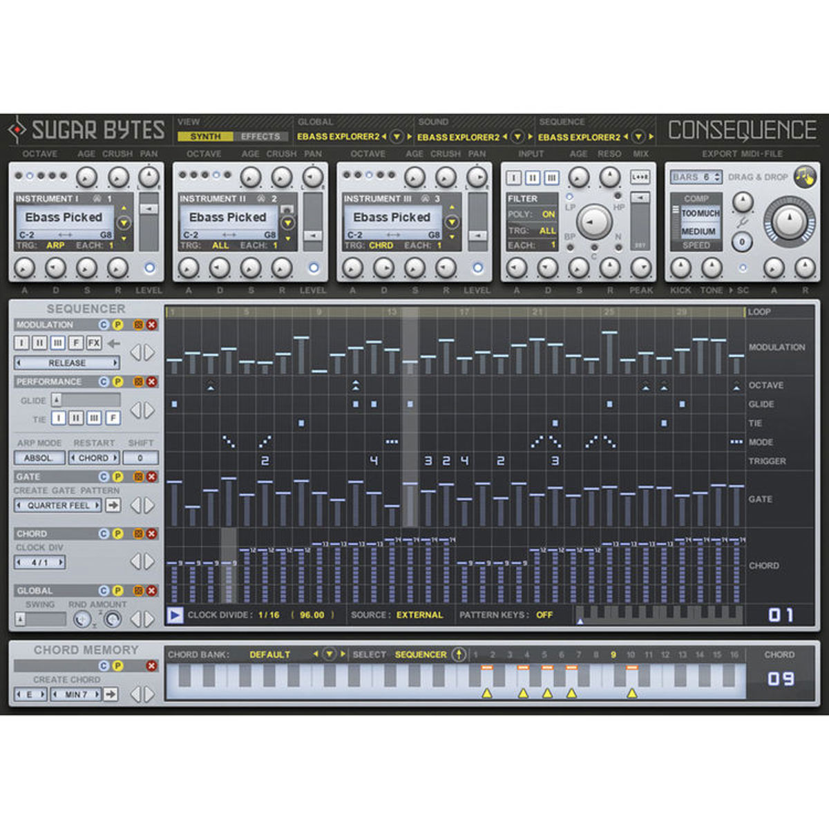 

Sugar Bytes Chord Synquencer Consequence Software, Download