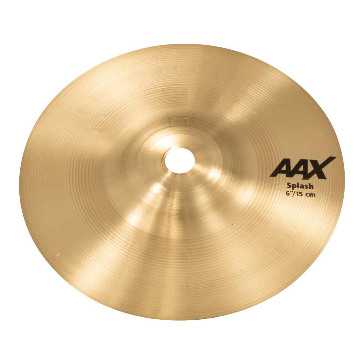 Sabian 6" AAX Splash Cymbal, Extra-Thin, Natural Finish Extremely fast and very bright, the SABIAN 6" AAX Splash provides plenty of penetrating cut. The SABIAN AAX series delivers consistently bright, crisp, clear and cutting responses - AAX is the ultimate Modern Bright sound!