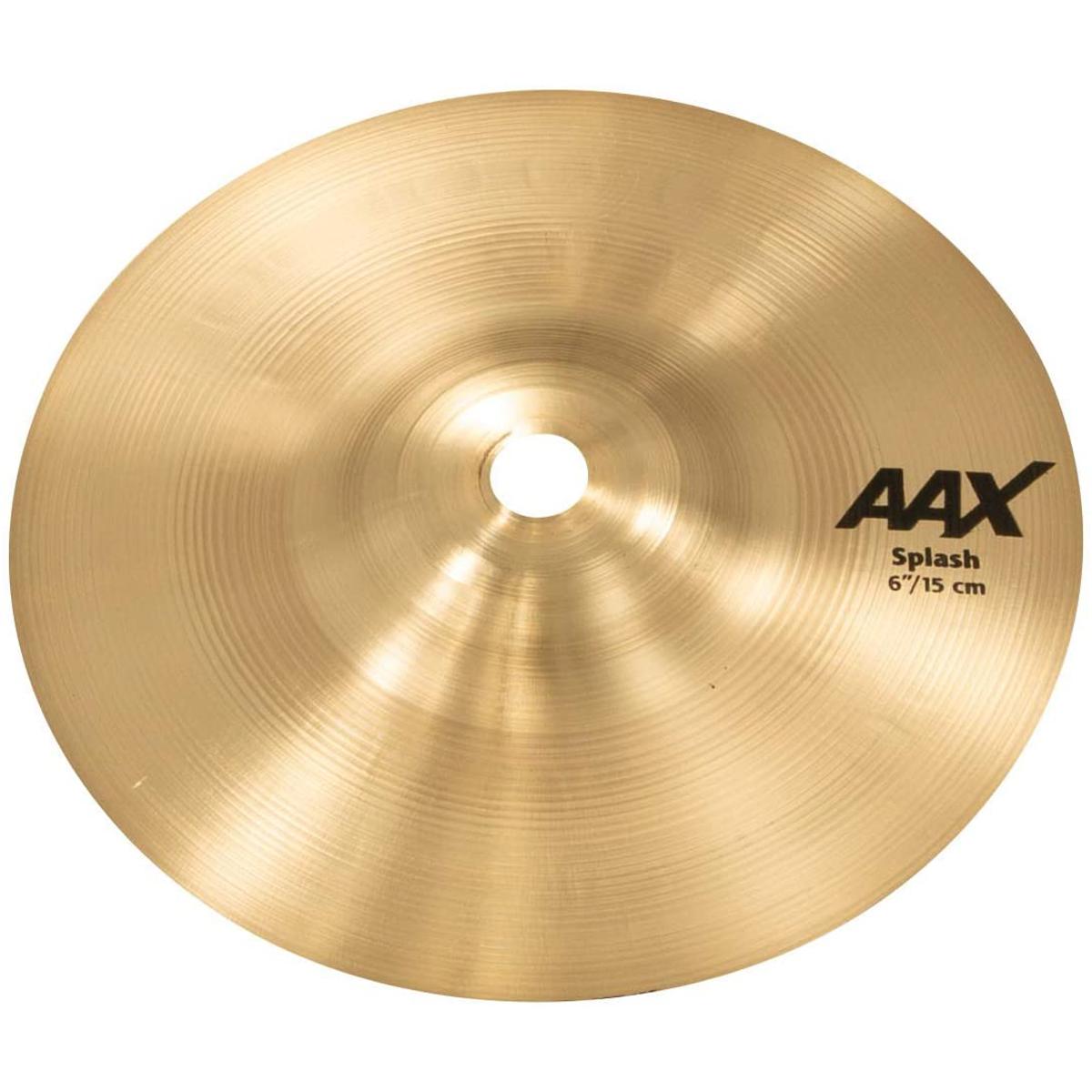 Sabian 6" AAX Splash Cymbal, Extra-Thin, Natural Finish Extremely fast and very bright, the SABIAN 6" AAX Splash provides plenty of penetrating cut. The SABIAN AAX series delivers consistently bright, crisp, clear and cutting responses - AAX is the ultimate Modern Bright sound!