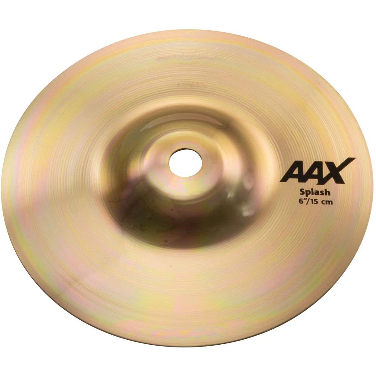 Sabian 6" AAX Splash Cymbal, Extra-Thin, Brilliant Finish Extremely fast and very bright, the SABIAN 6" AAX Splash provides plenty of penetrating cut. The SABIAN AAX series delivers consistently bright, crisp, clear and cutting responses - AAX is the ultimate Modern Bright sound!