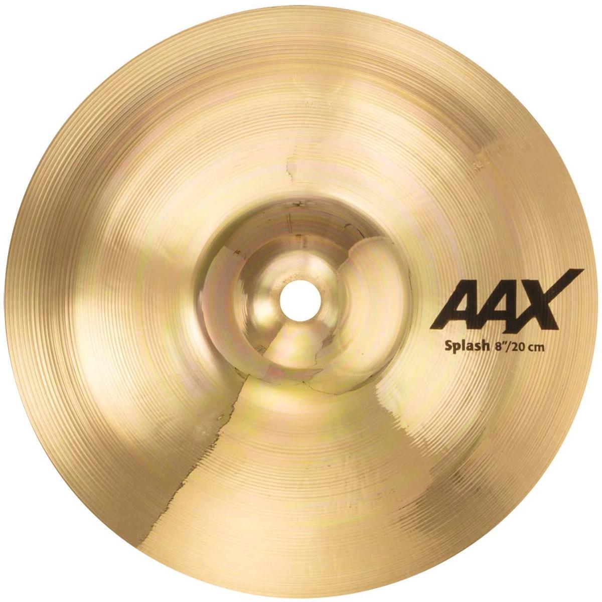 Sabian 8" AAX Splash Cymbal, Extra-Thin, Brilliant Finish Extremely fast and very bright, the SABIAN 8" AAX Splash provides plenty of penetrating cut. The SABIAN AAX series delivers consistently bright, crisp, clear and cutting responses - AAX is the ultimate Modern Bright sound!