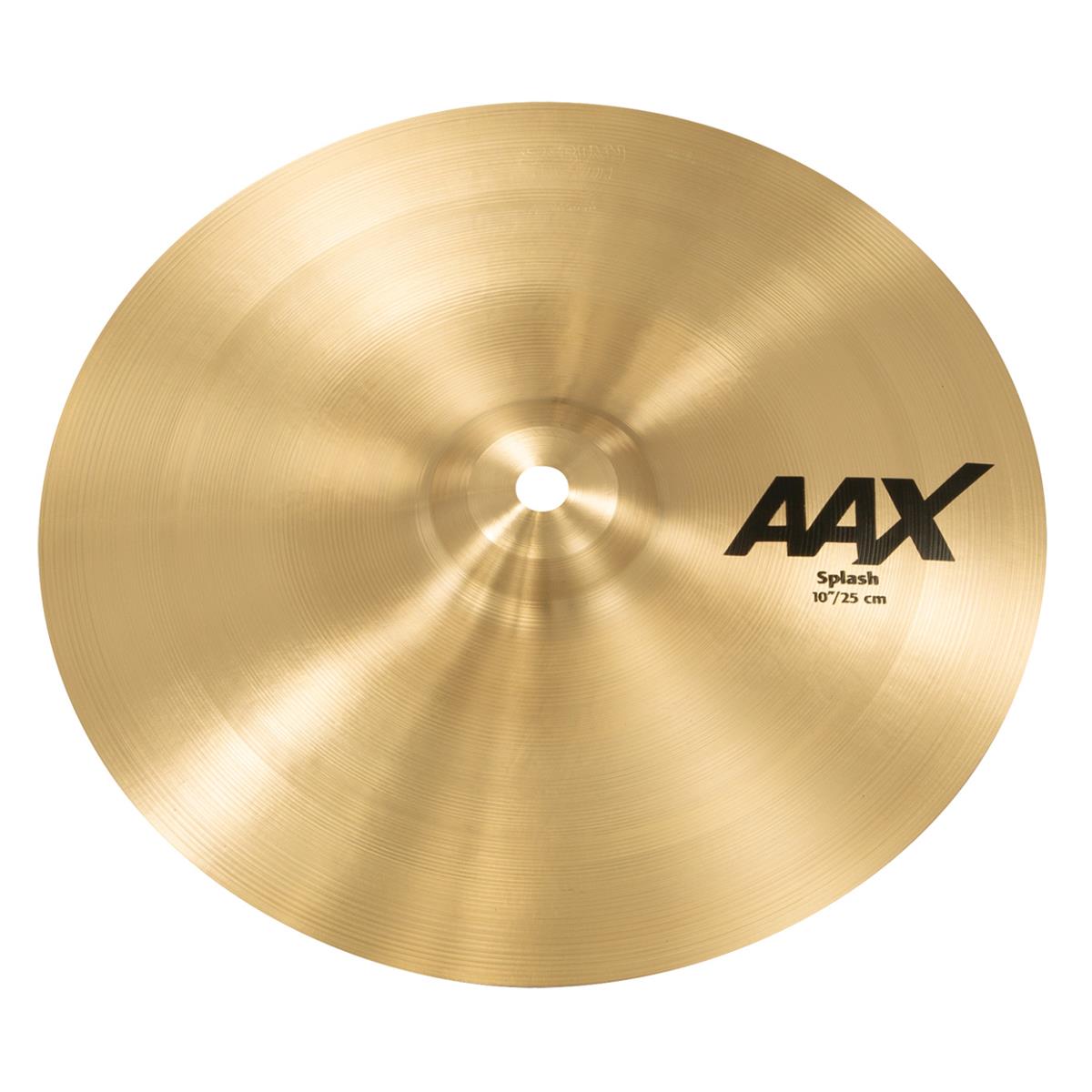 Sabian 10" AAX Splash Cymbal, Extra-Thin, Natural Finish Extremely fast and very bright, the SABIAN 10" AAX Splash provides plenty of penetrating cut. The SABIAN AAX series delivers consistently bright, crisp, clear and cutting responses - AAX is the ultimate Modern Bright sound!