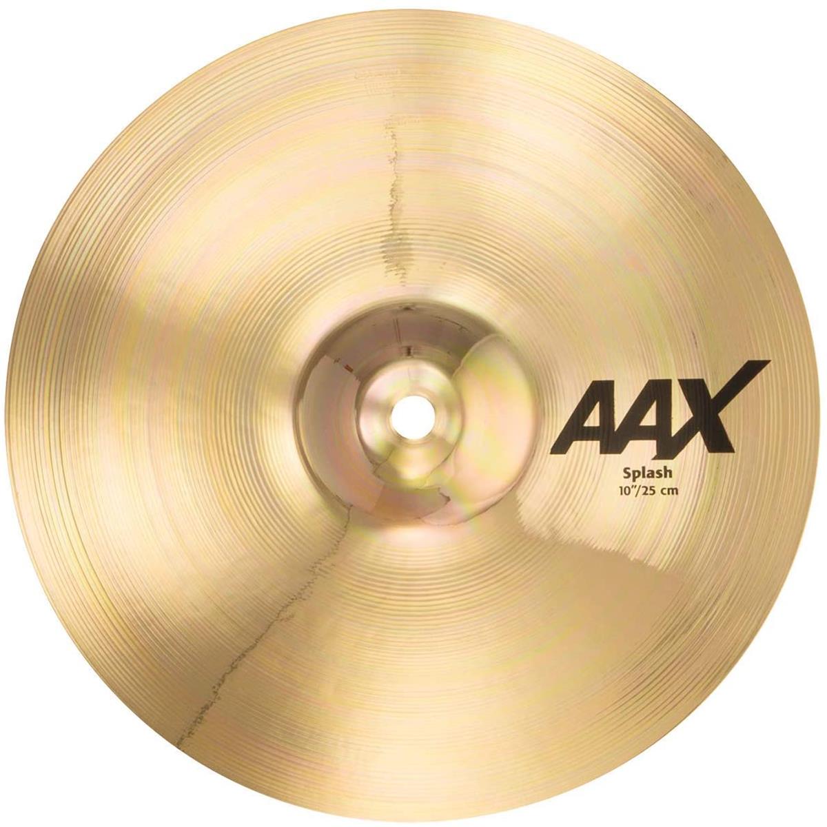 Sabian 10" AAX Splash Cymbal, Extra-Thin, Brilliant Finish Extremely fast and very bright, the SABIAN 10" AAX Splash provides plenty of penetrating cut. The SABIAN AAX series delivers consistently bright, crisp, clear and cutting responses - AAX is the ultimate Modern Bright sound!