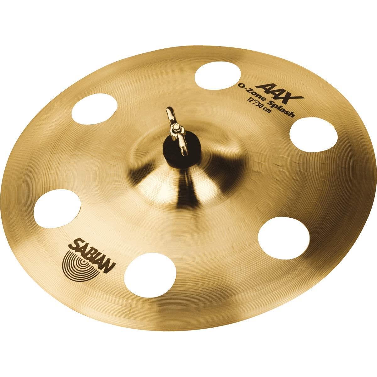 Sabian 12" AAX O-Zone Splash Cymbal, Extra-Thin Multi-hole design of the SABIAN 12" AAX O-Zone Splash delivers bright, airy sounds with a degree of agitation. The SABIAN AAX series delivers consistently bright, crisp, clear and cutting responses - AAX is the ultimate Modern Bright sound!