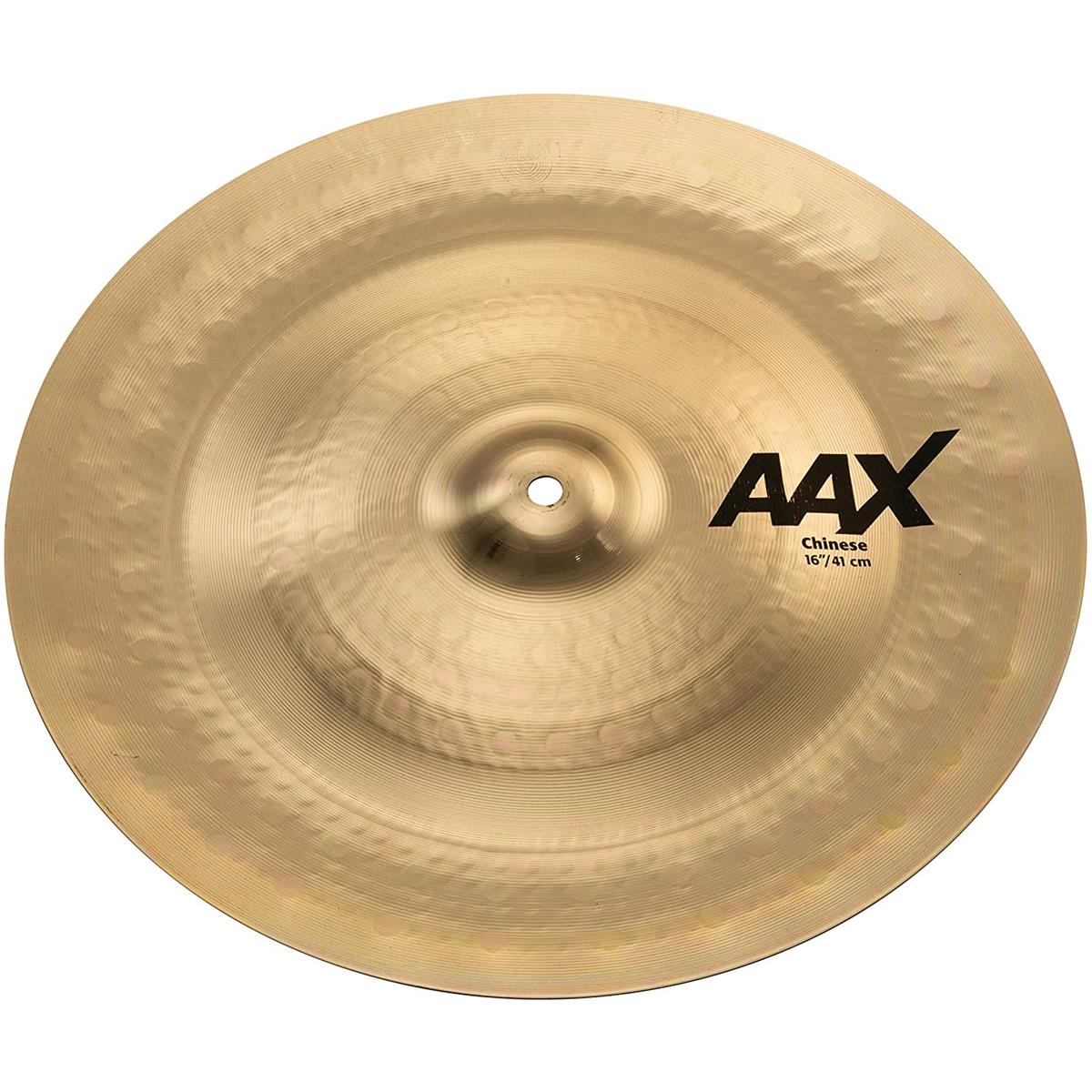 Sabian 16" AAX Chinese Cymbal, Thin, Brilliant Finish SABIAN 16" AAX Chinese delivers Modern Bright, biting response that is big, brash and trashy. The SABIAN AAX series delivers consistently bright, crisp, clear and cutting responses - AAX is the ultimate Modern Bright sound!