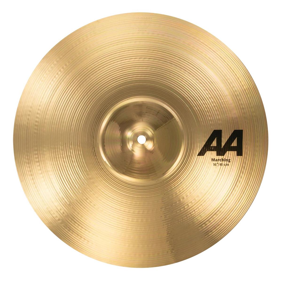 

Sabian 16" AA Marching Band Top Hand Cymbal, Medium-Heavy, Brilliant Finish