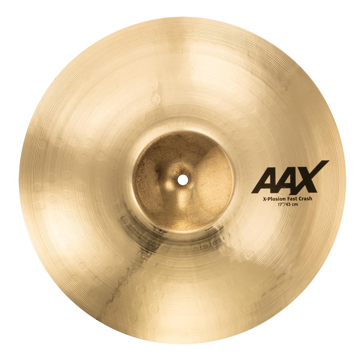 Sabian 17" AAX X-Plosion Fast Crash Cymbal, Extra-Thin, Brilliant Finish Super-fast, with full, explosive response, the SABIAN 17" AAX X-Plosion Fast Crash redefines the power potential for Tuner cymbals with even faster, punchier accents at all volume levels. The SABIAN AAX series delivers consistently bright, crisp, clear and cutting responses - AAX is the ultimate Modern Bright sound!
